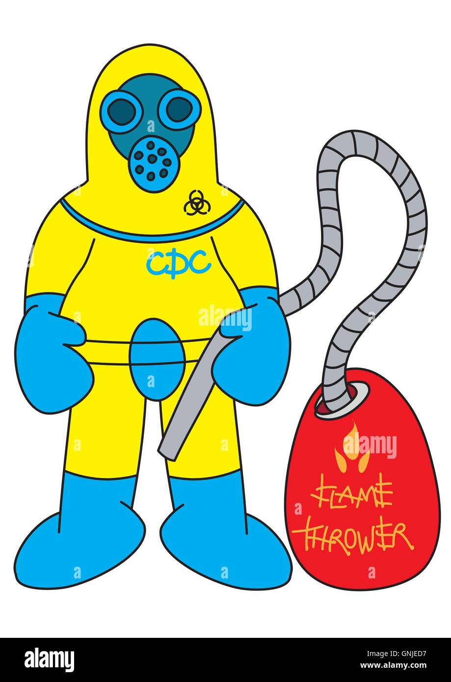 Foyer de maladie Illustration de Vecteur