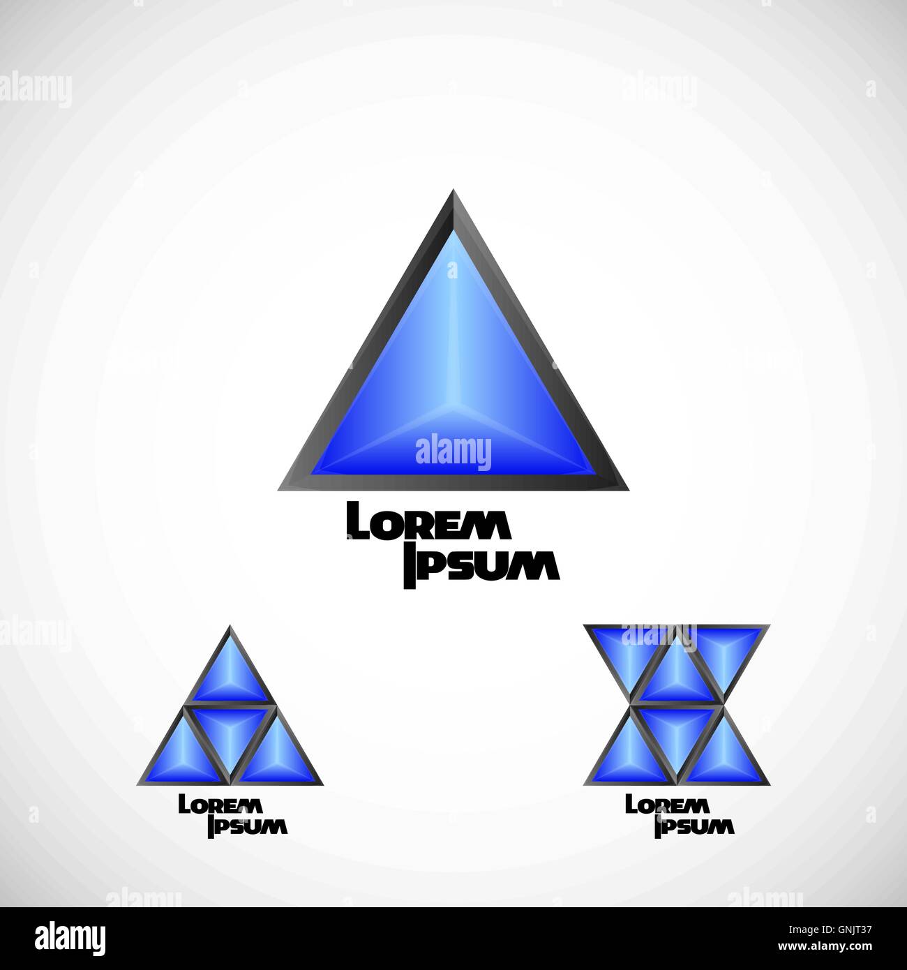 Ensemble losange logo Illustration de Vecteur