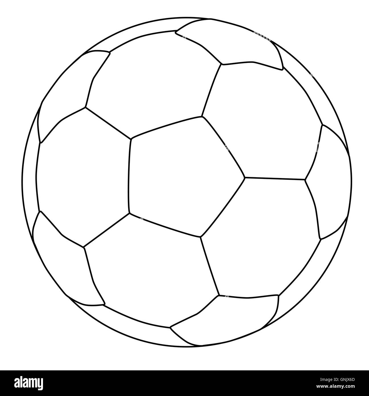Soccer Ball Over White Illustration de Vecteur