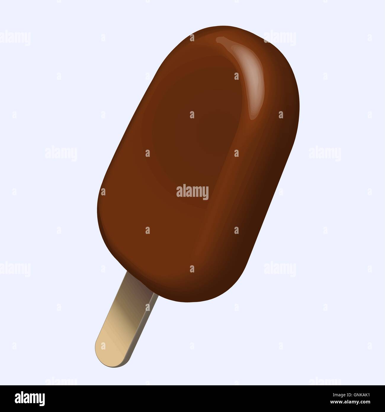 Vector illustration d'une glace, sur fond séparés. Illustration de Vecteur