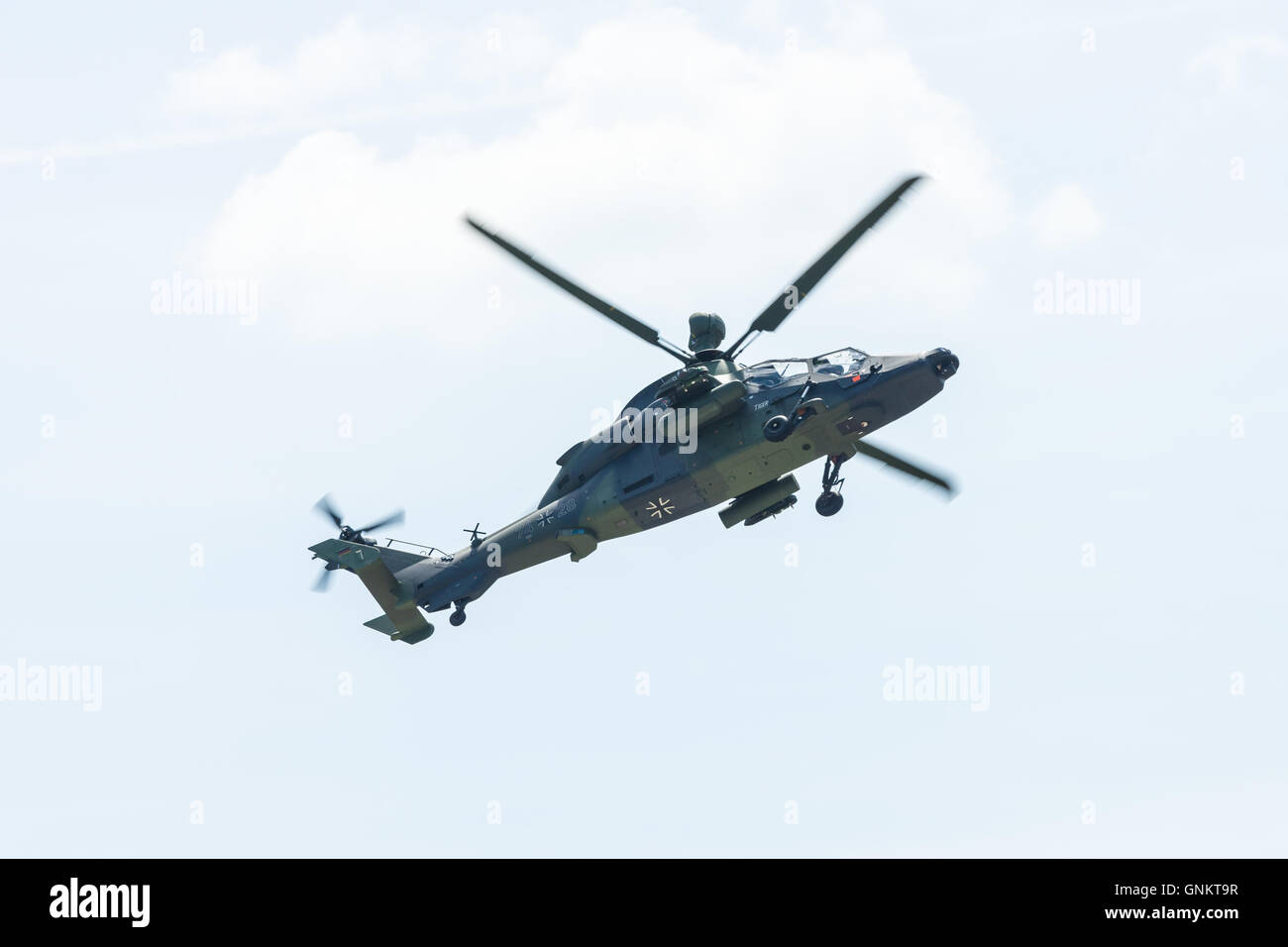 BERLIN, ALLEMAGNE - 03 juin 2016 : Airbus Helicopters hélicoptère d'attaque Tigre. L'armée allemande. ILA Berlin Air Show Exhibition 2016 Banque D'Images