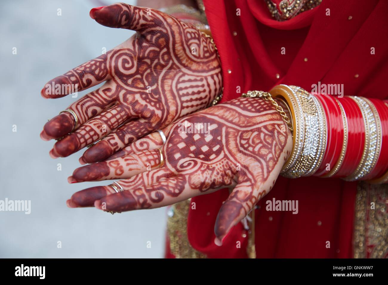 Vue d'un tatouage indien Banque D'Images