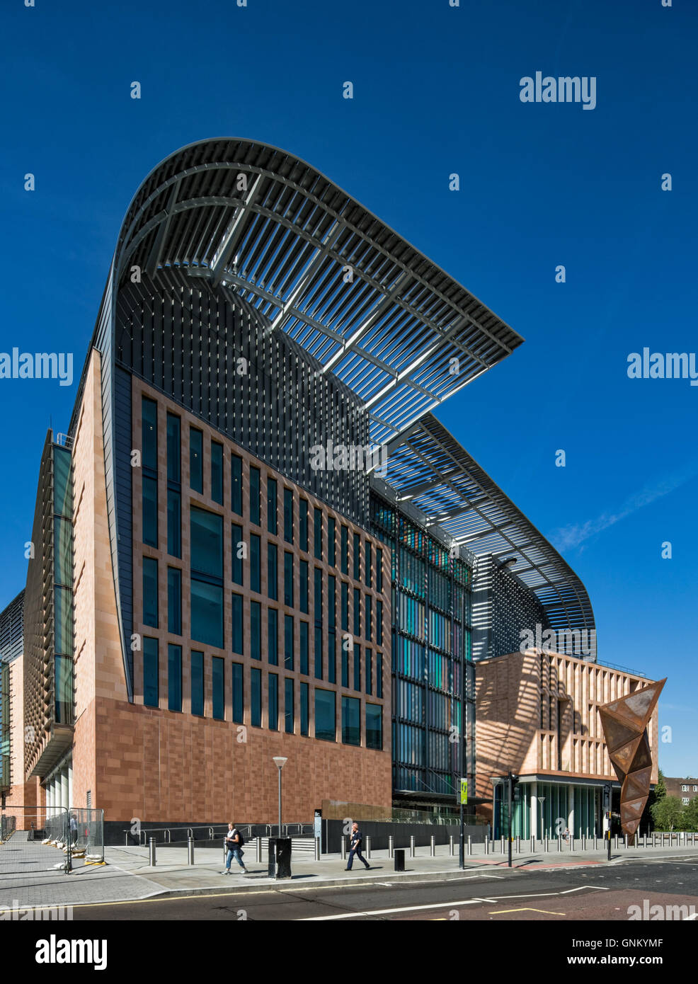 Francis Crick Institute de Midland Road, St Pancras, Londres conçu par les architectes HOK avec PLP Architecture. Banque D'Images