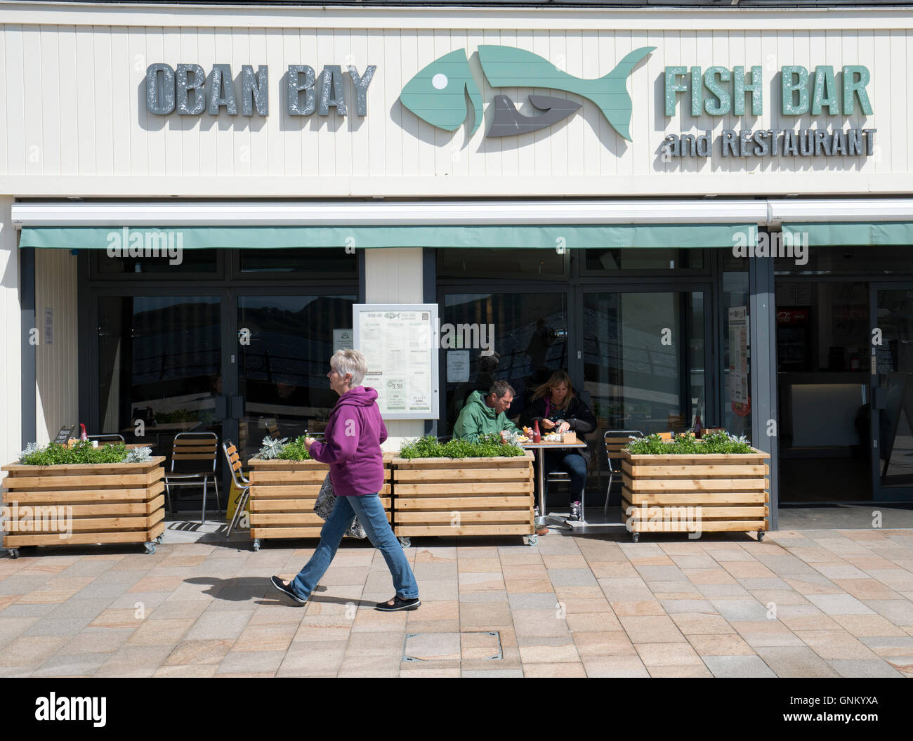 Restaurant de fruits de mer à Oban, Argyll and Bute, Ecosse, Royaume-Uni Banque D'Images