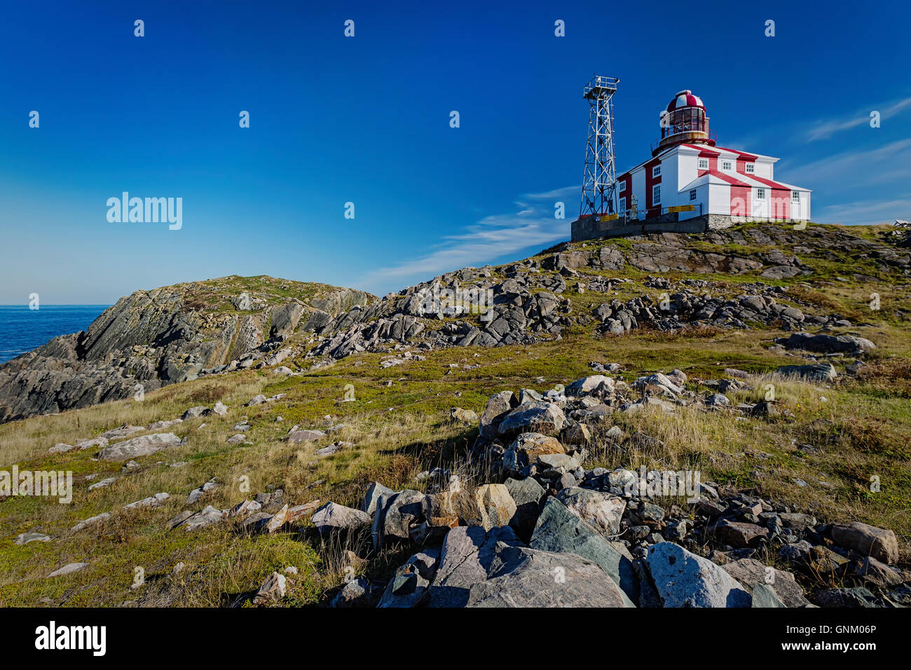 Le phare de cap Bonavista, Bonavista, Terre-Neuve et Labrador Banque D'Images