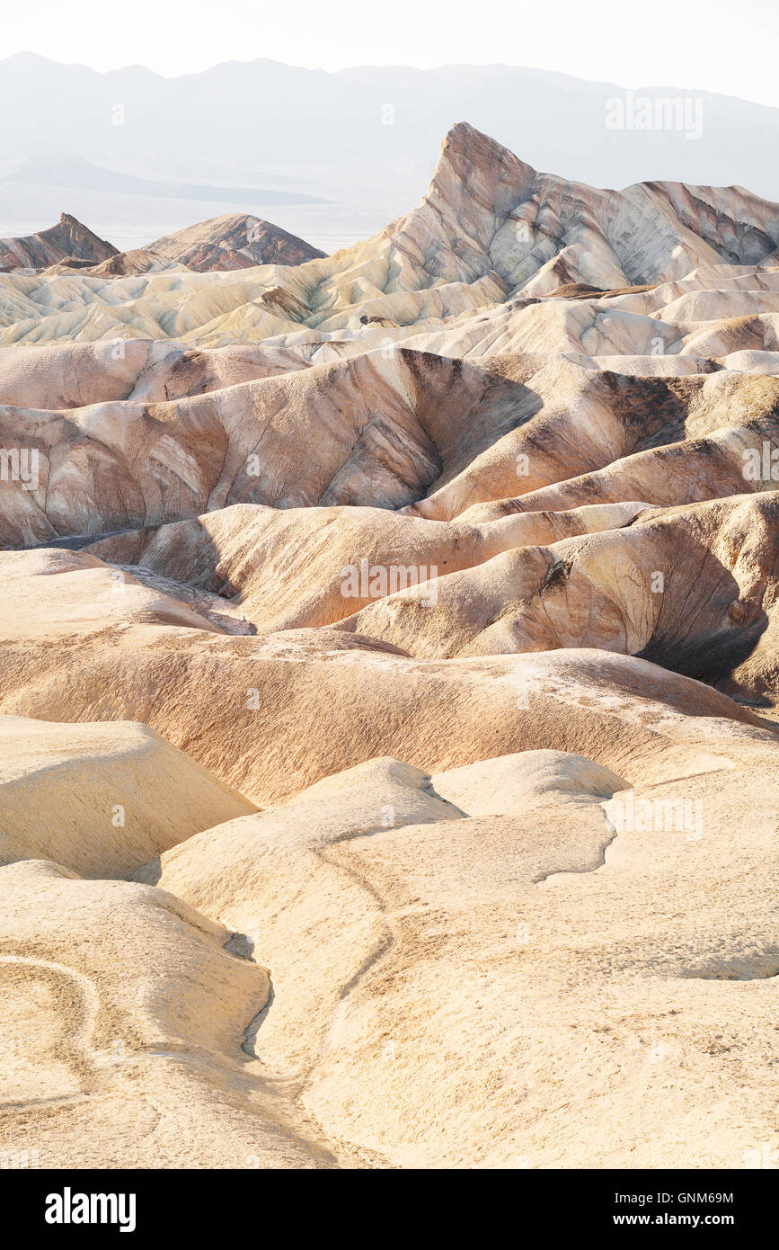 Dans Zabriskie Point Death Valley National Park Banque D'Images