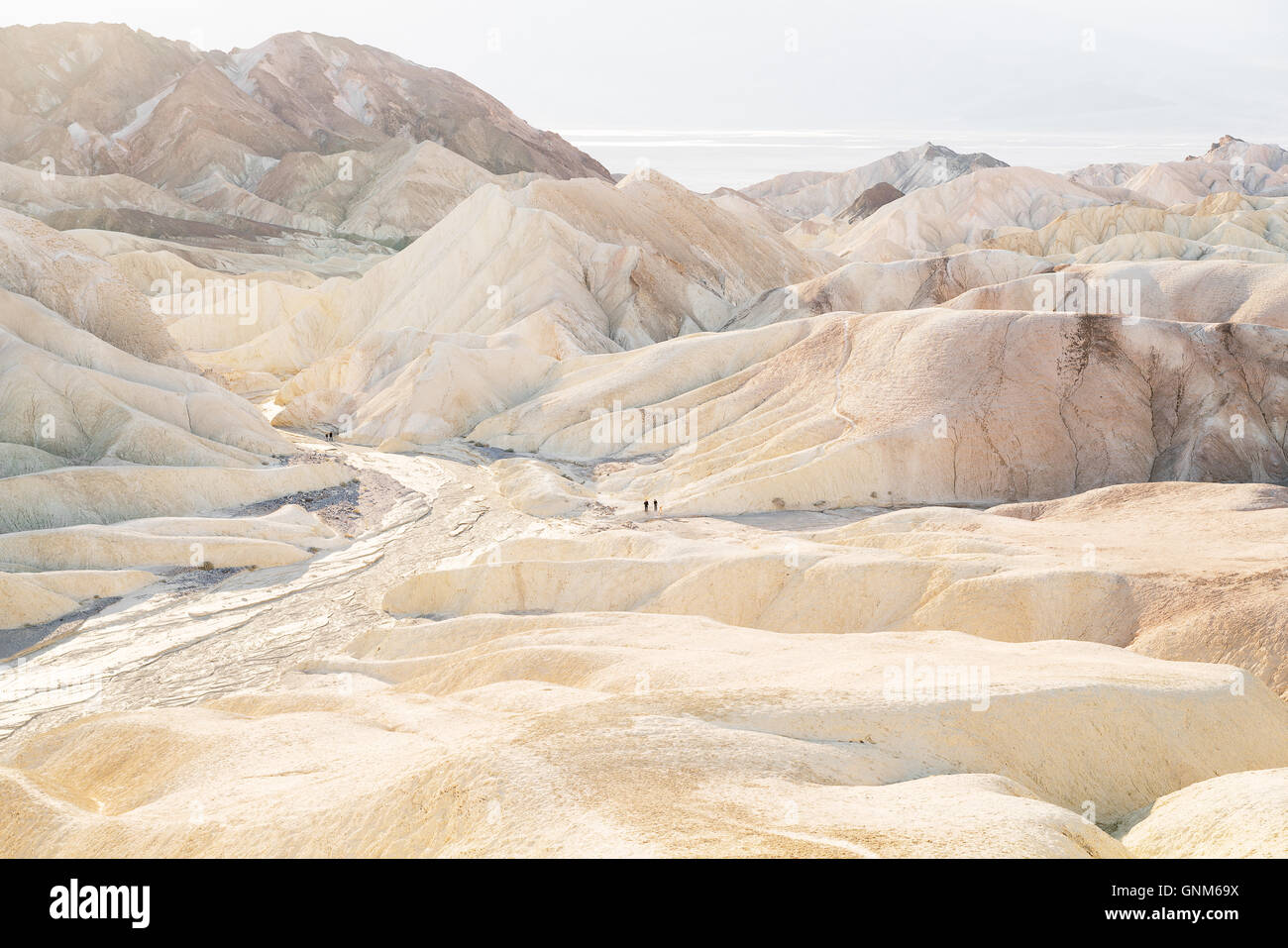 Dans Zabriskie Point Death Valley National Park Banque D'Images