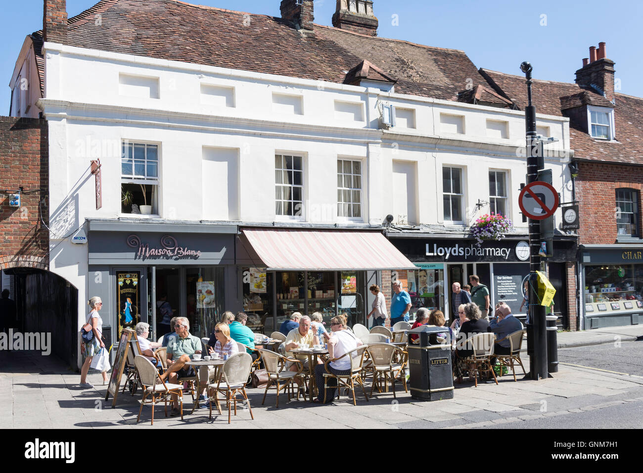 Maison Blanc Patisserie, High Street, Winchester, Hampshire, Angleterre, Royaume-Uni Banque D'Images
