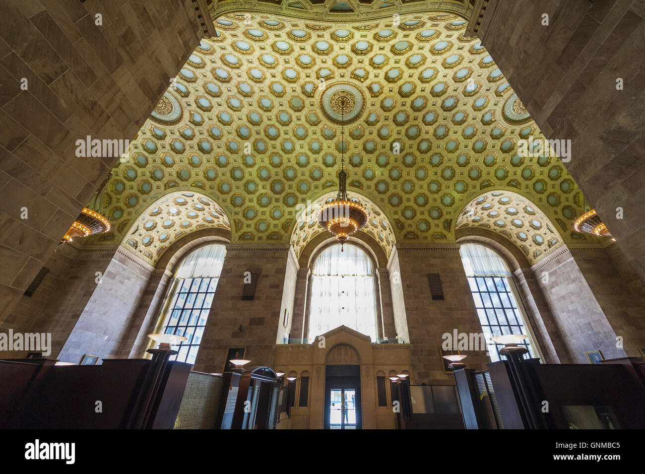 Le centre-ville de Toronto financial district - Commerce Court Tour Nord hall bancaire Banque D'Images
