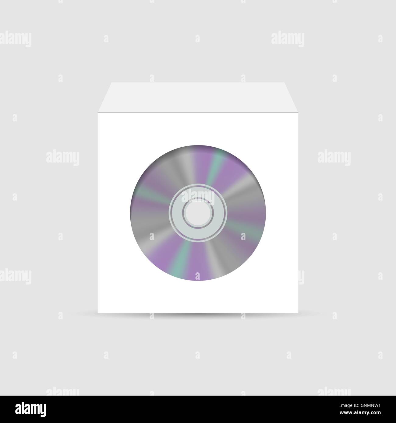 Enveloppe pour CD avec fenêtre, vector illustration. Illustration de Vecteur