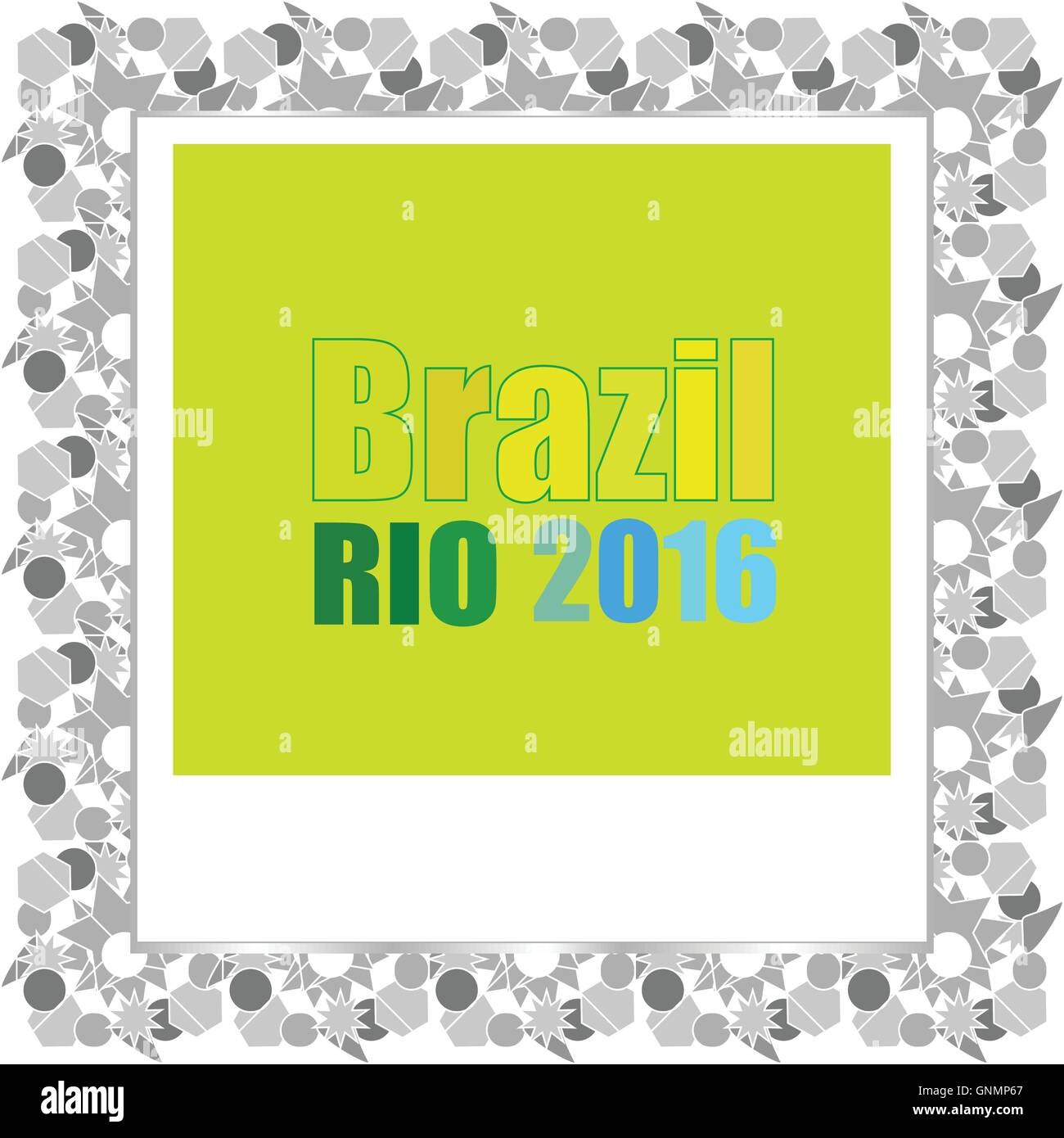 Jeux d'été vecteur Brésil Rio 2016. Télévision design graphic clip art abstract illustration. Illustration de Vecteur