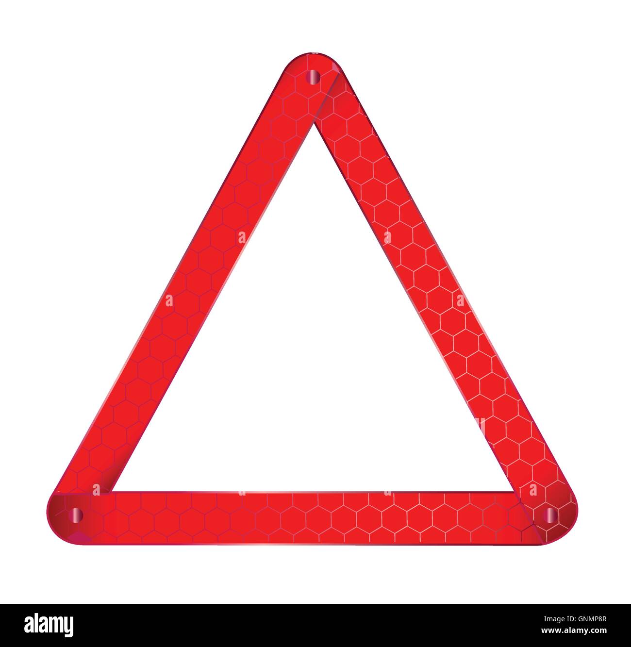 Triangle d'avertissement du véhicule Illustration de Vecteur