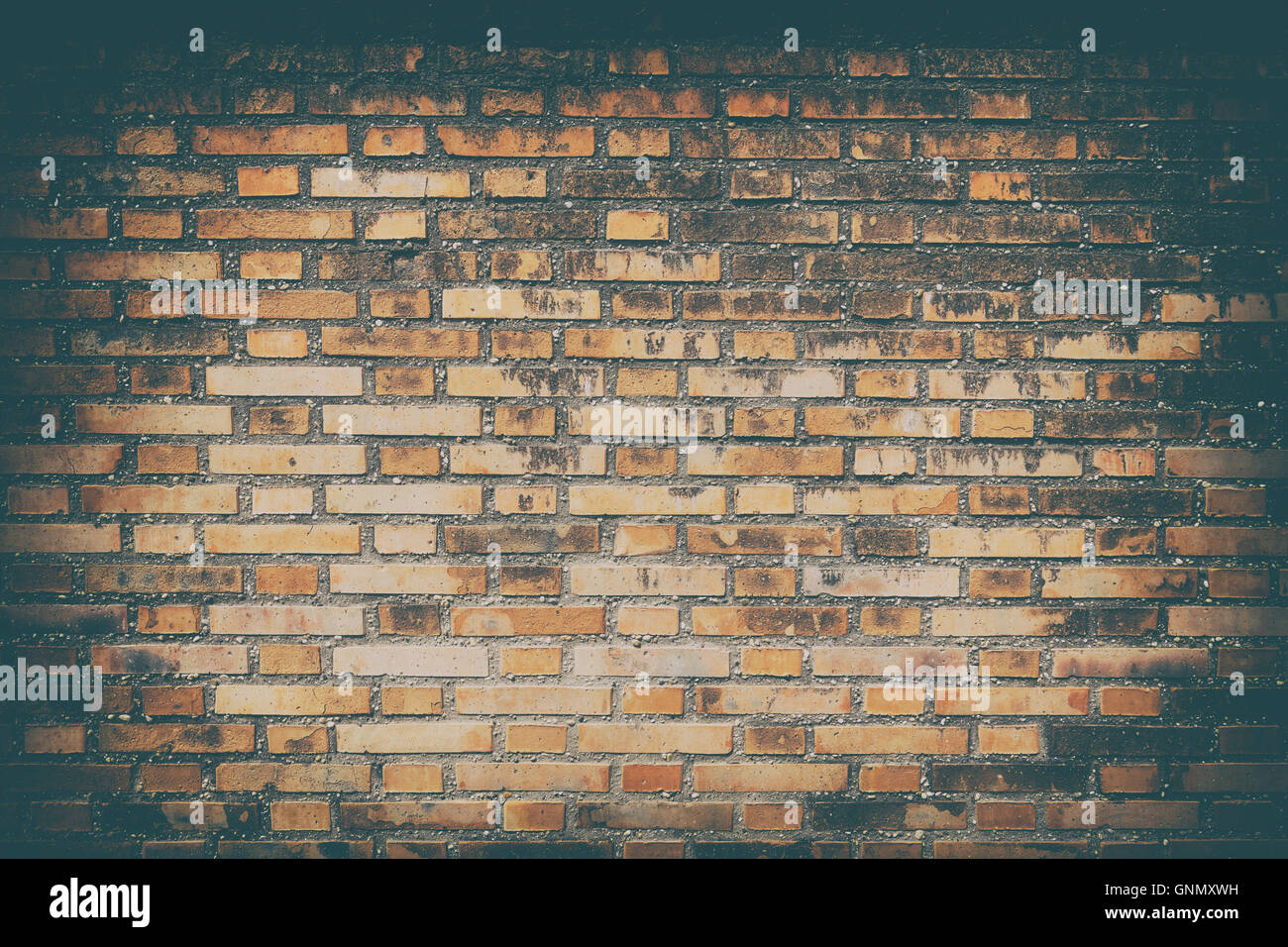 Vieux Mur de brique et la texture d'arrière-plan Banque D'Images