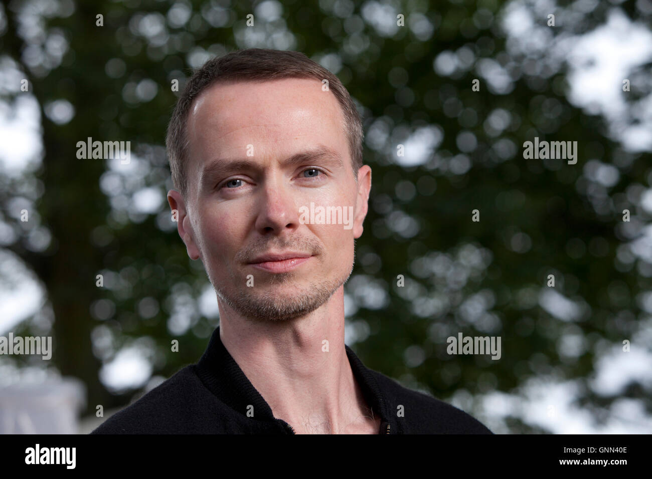 Gavin McCrea, l'auteur irlandais, à l'Edinburgh International Book Festival. Edimbourg, Ecosse. 13 août 2016 Banque D'Images