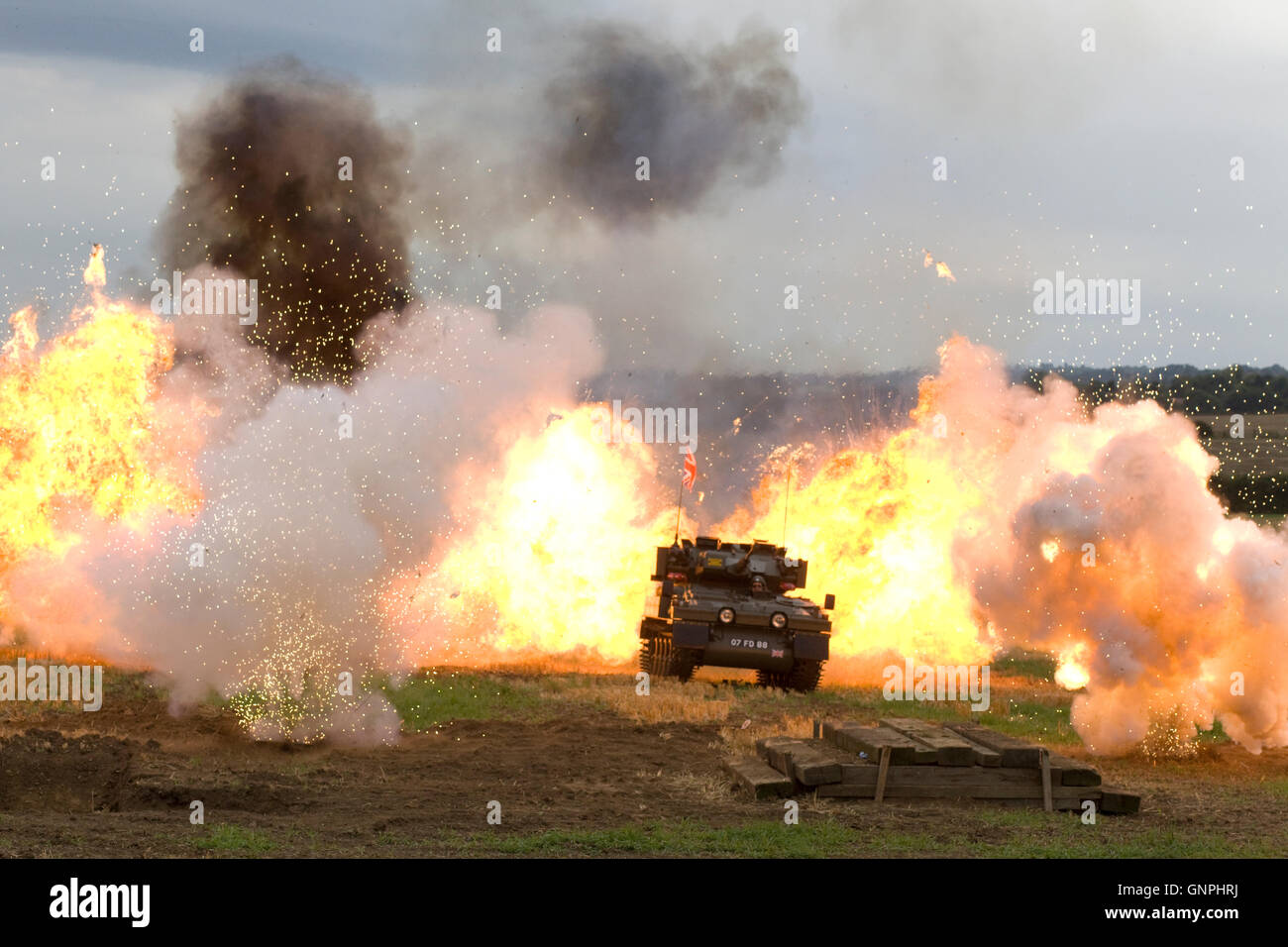 Reconnaissance de véhicule de combat, véhicules blindés de combat, l'affichage de puissance de feu Banque D'Images