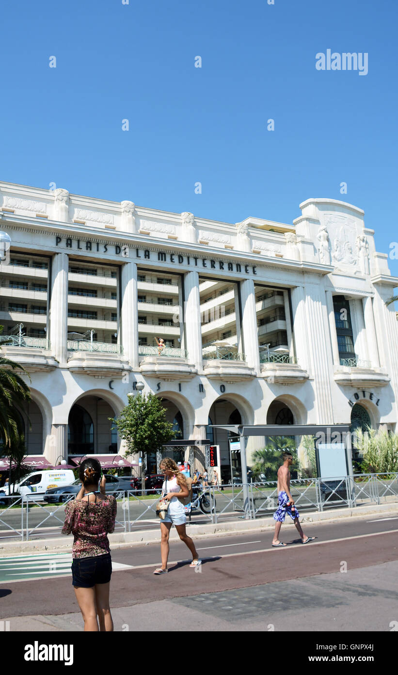 Hyatt Regency Nice Palais de la Méditerranée Banque D'Images Hyatt Regency Nice Palais de la Méditerranée Banque D'Images