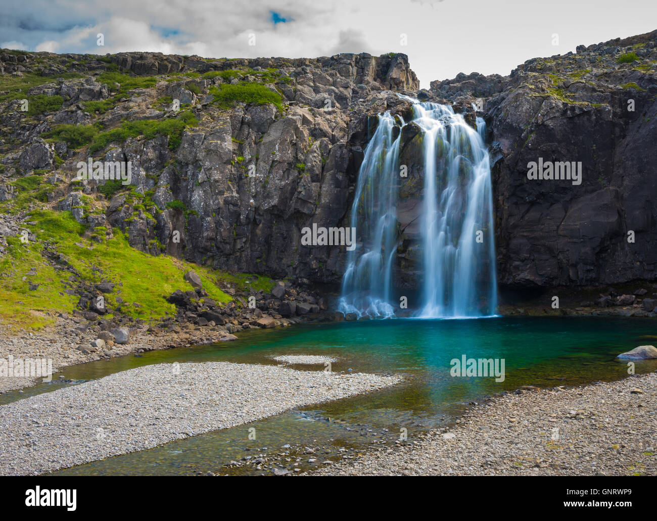 Sur la route dans les Fjords de l'ouest de l'Islande Banque D'Images