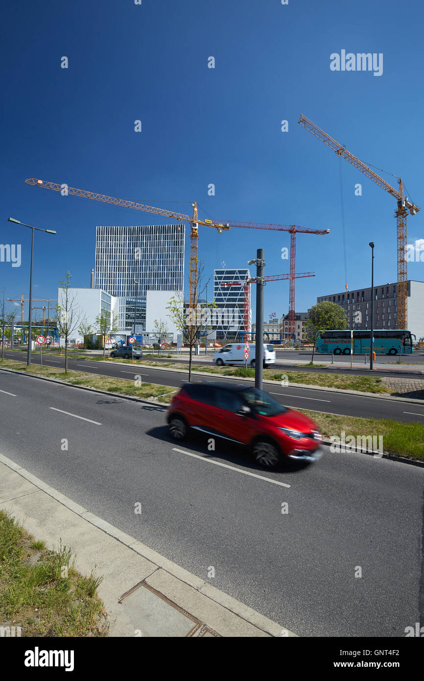 Berlin, Allemagne, de nouveaux bâtiments dans la zone de développement Heidestrasse Banque D'Images