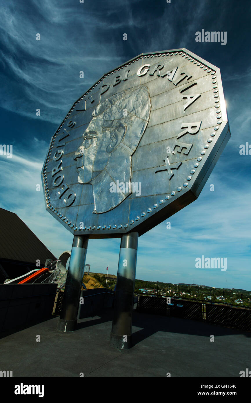 Sudbury Ontario Canada L'attraction Big Nickel Banque D'Images