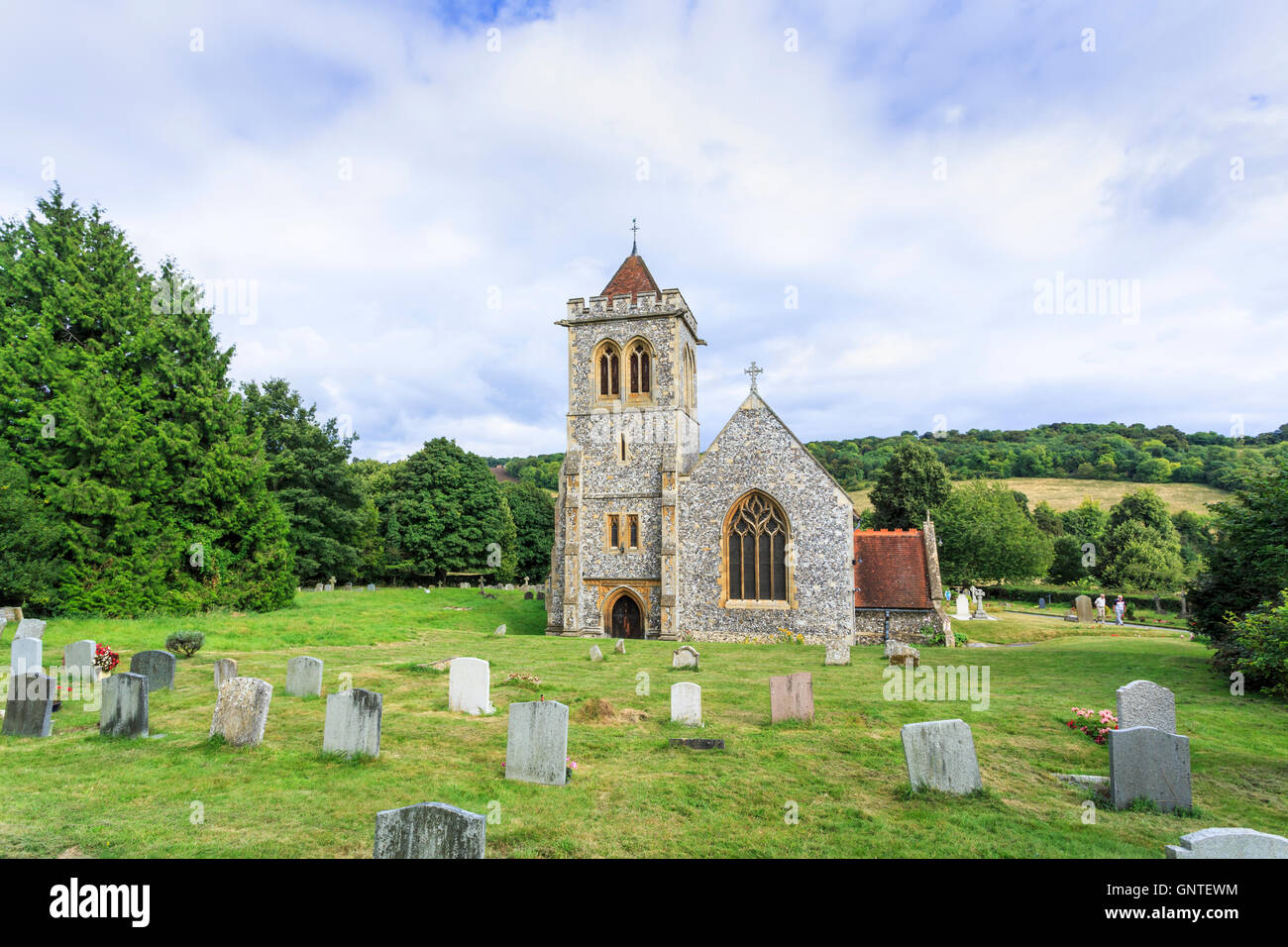 St Michael et Tous les Anges, Hughenden, High Wycombe, lieu de sépulture de Victorian Premier ministre Benjamin Disraeli Banque D'Images