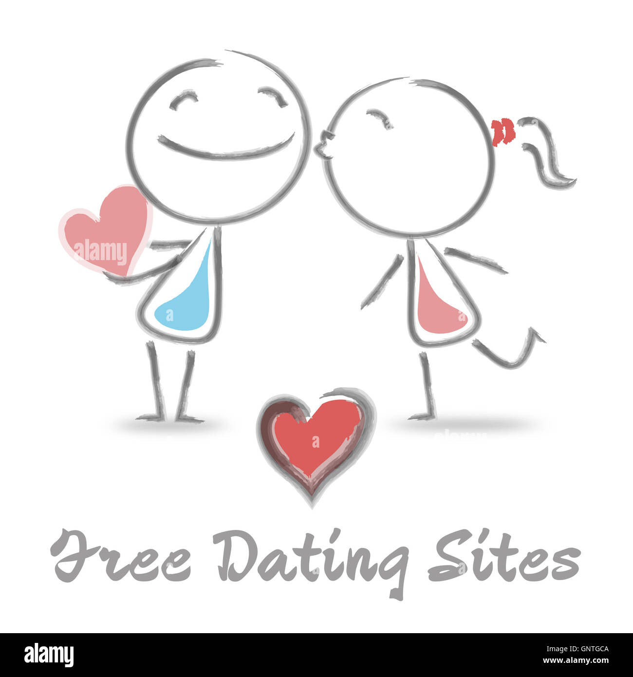 Free Dating Sites représentant l'amour et la passion de l'Internet Banque D'Images