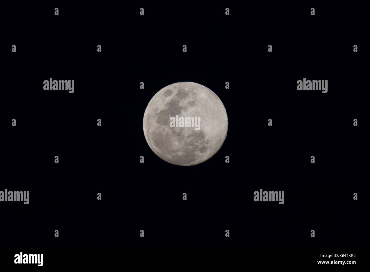 Pleine lune à partir de l'hémisphère sud. Banque D'Images