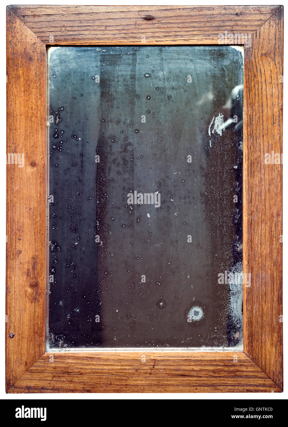 Découpe Miroir en bois Old Rusty Banque D'Images