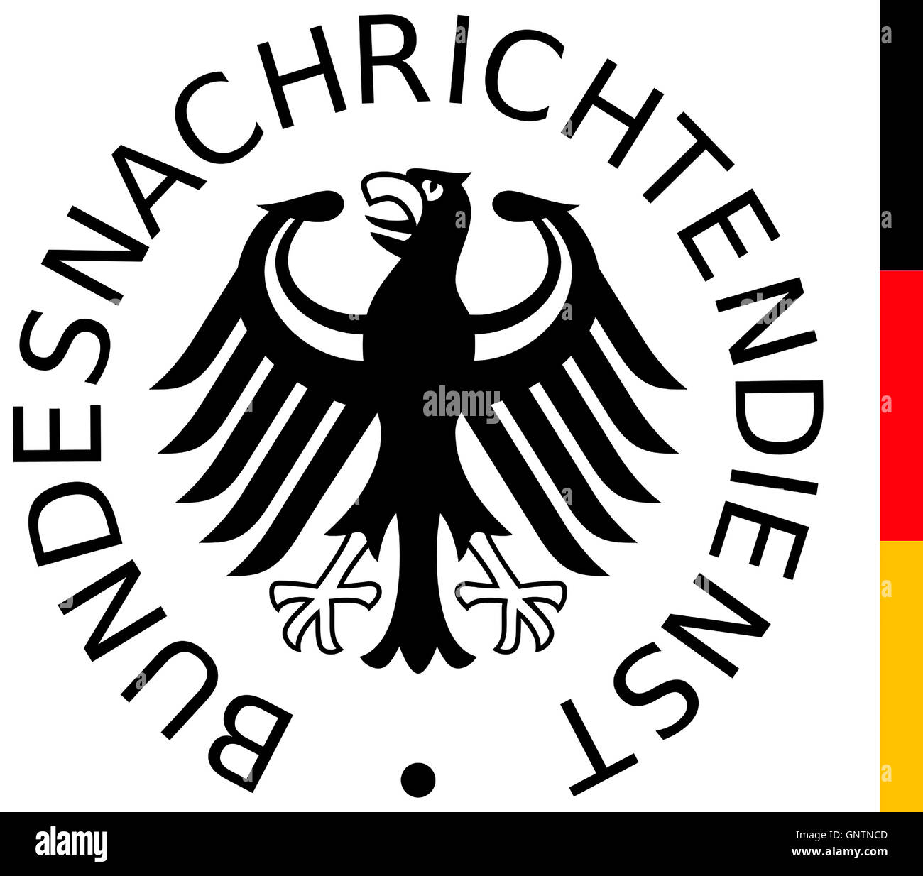 Logo du Service de renseignement Fédéral Allemand Bundesnachrichtendienst BND. Banque D'Images