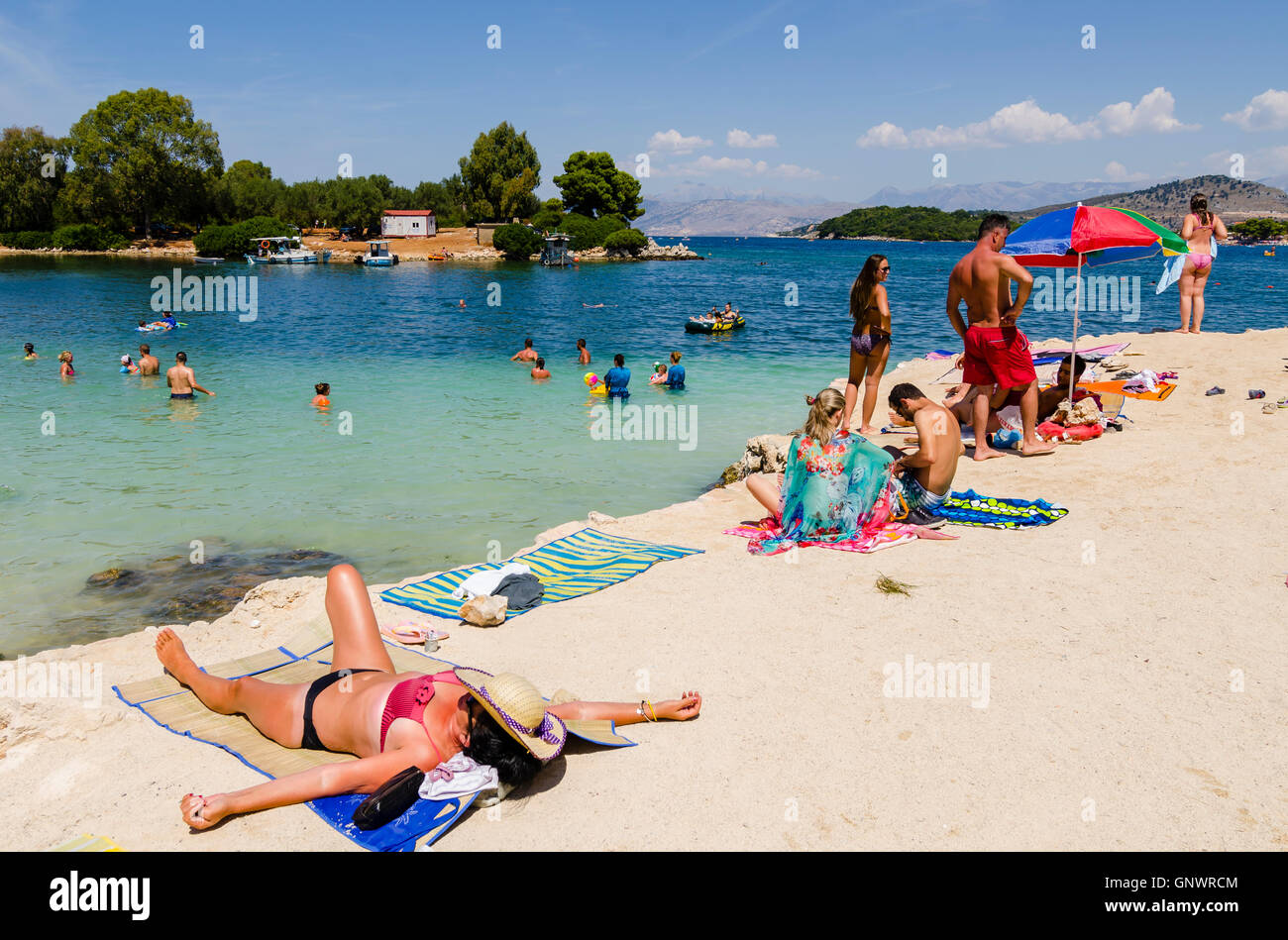 Riviera albanaise, Lori Beach, Ksamil, Chicago, États-Unis Banque D'Images