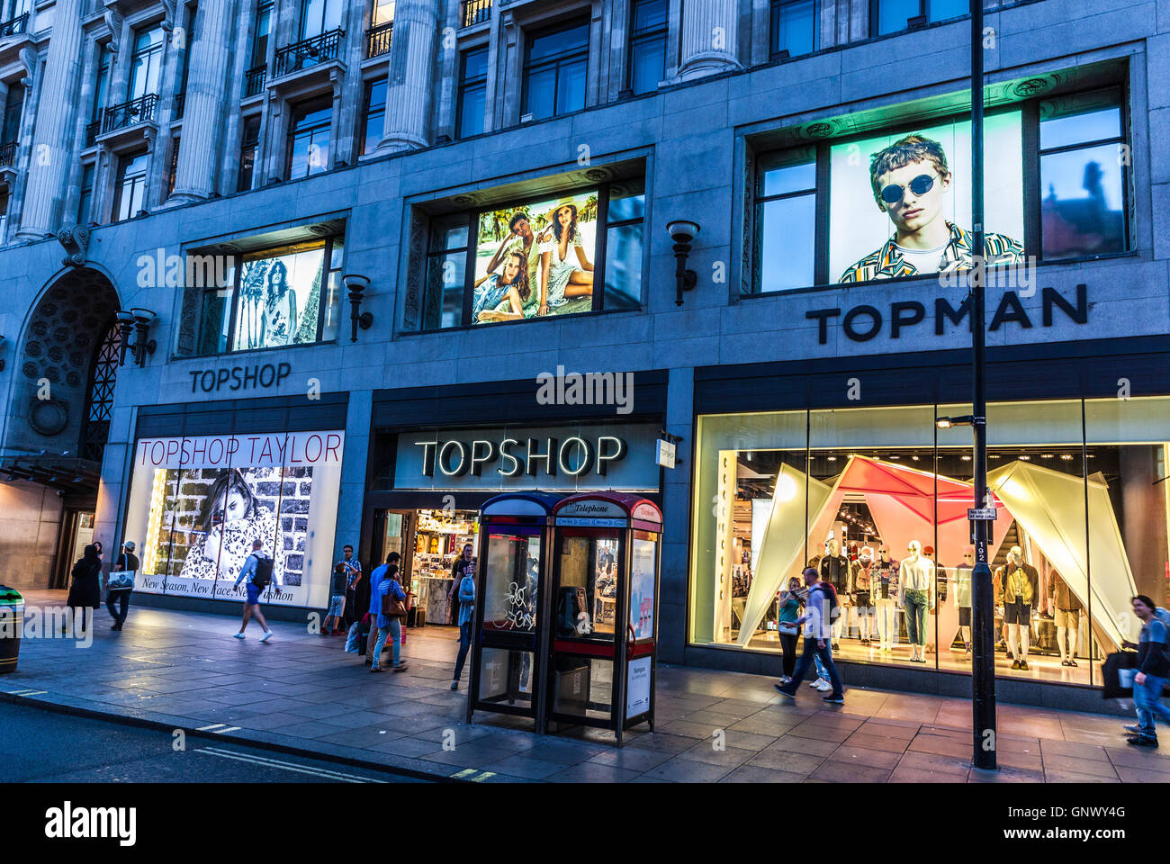 Topshop, Oxford Street, Londres, Angleterre, Royaume-Uni Photo Stock - Alamy