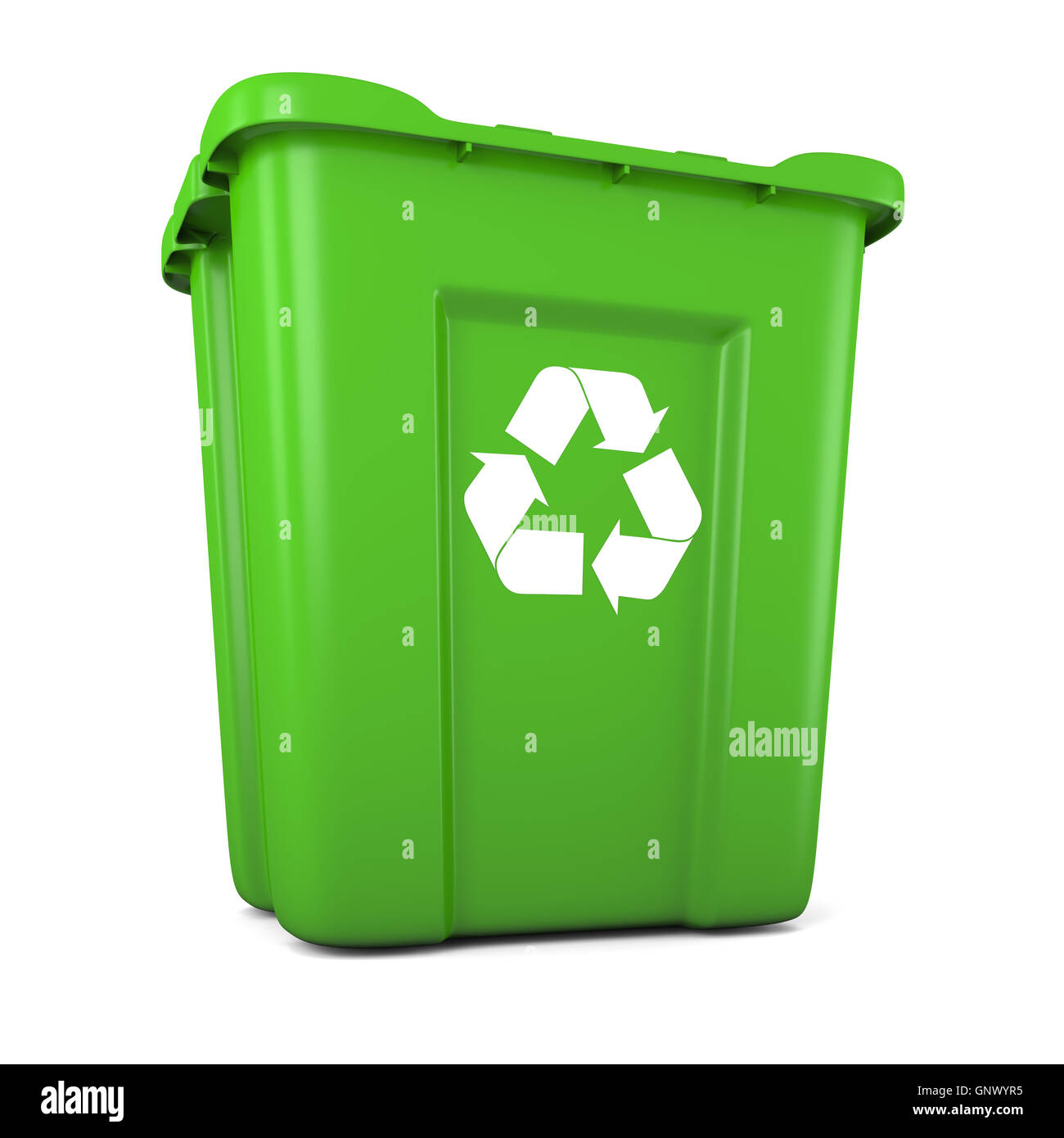 Corbeille en plastique vert Banque D'Images