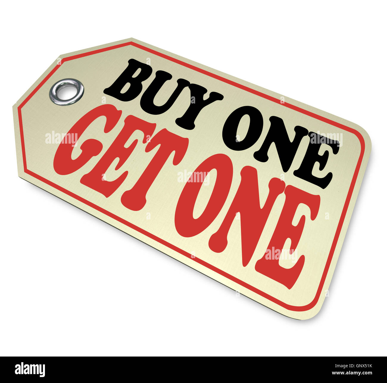 L'achat Un obtiennent un prix de vente au rabais spécial Banque D'Images