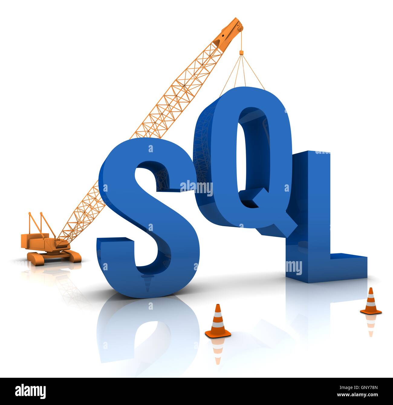 Codage de SQL Banque D'Images