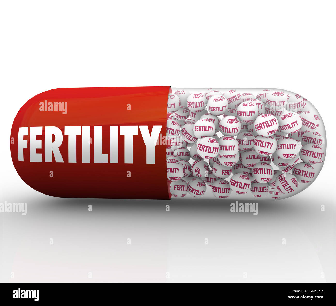 Capsule de fertilité comprimé traitement contre l'infertilité Banque D'Images