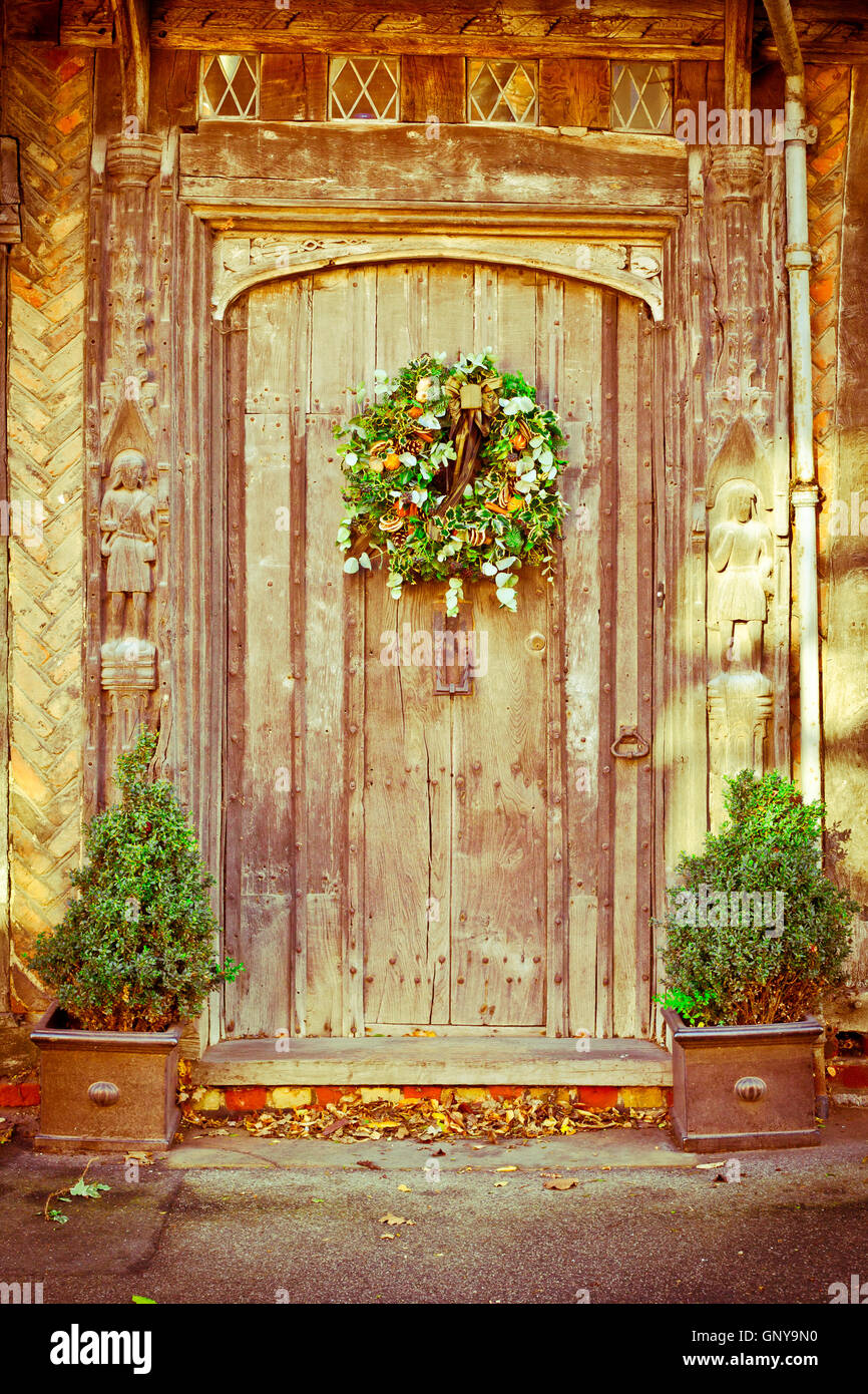 Couronne de Noël Banque D'Images