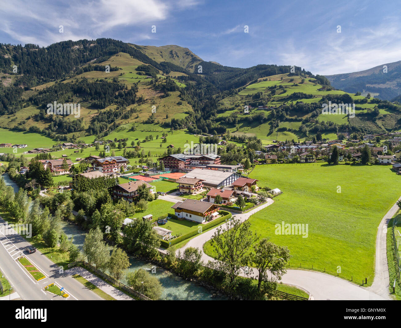 Rauris en Autriche, village de montagne dans les Alpes, Salzbourg Banque D'Images