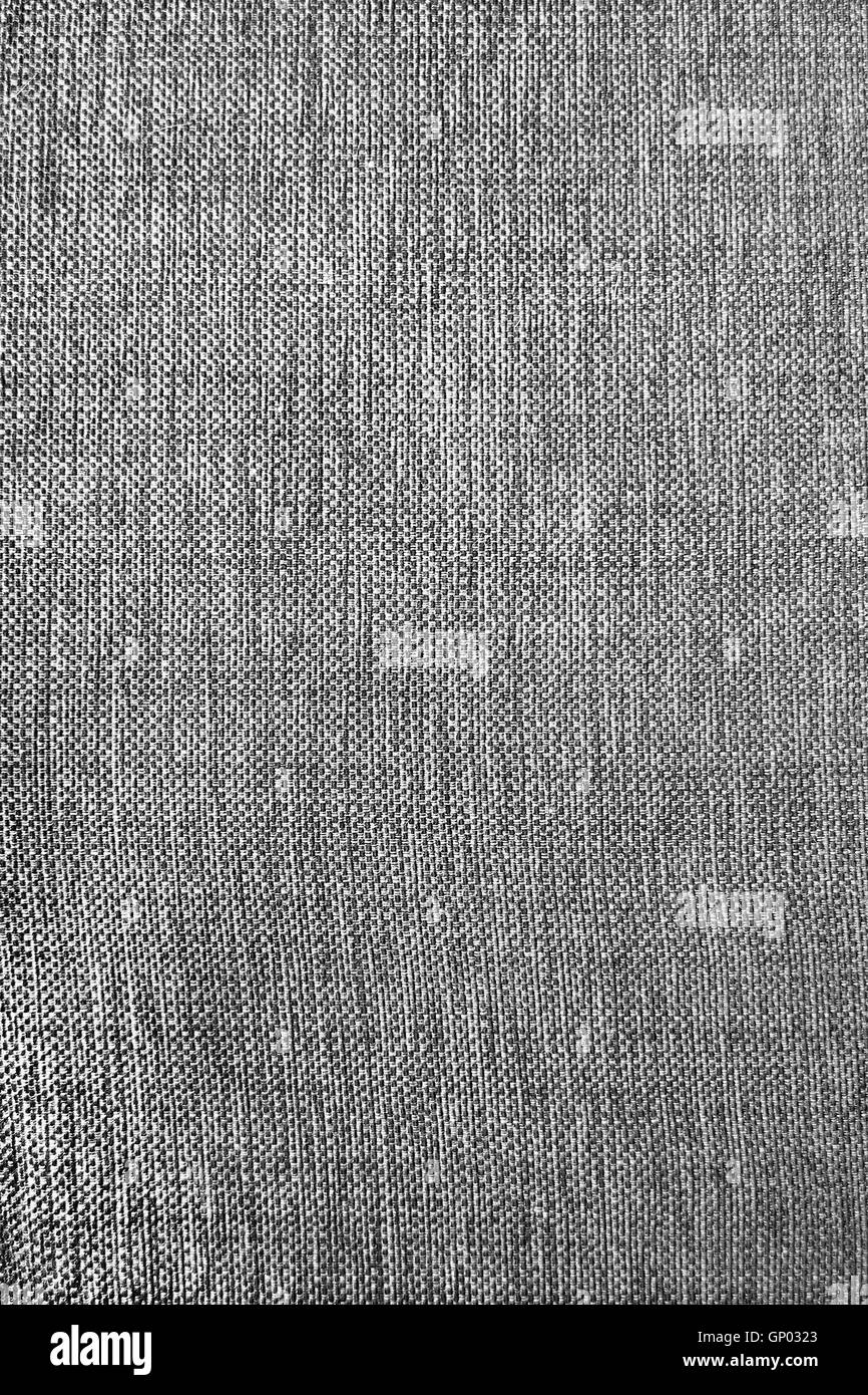 Tissu gris argent noir texture background copy space Banque D'Images