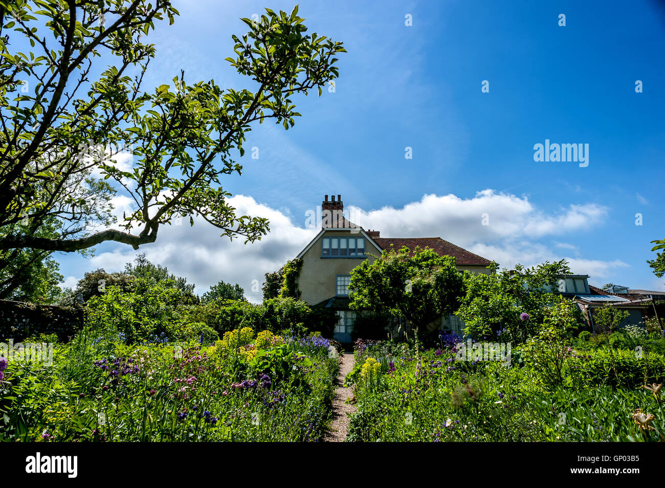 Charleston Farmhouse, le home du Bloomsbury Group dans l'East Sussex. Banque D'Images