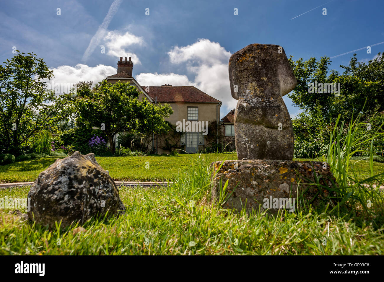 Charleston Farmhouse, le home du Bloomsbury Group dans l'East Sussex. Banque D'Images