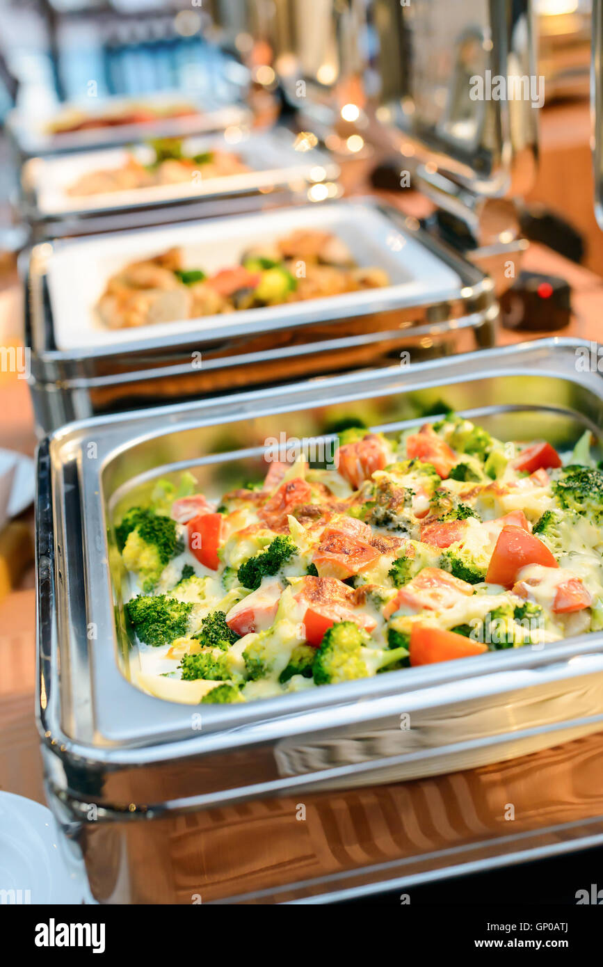 Restauration la cuisine du restaurant, hôtel de luxe. Banque D'Images