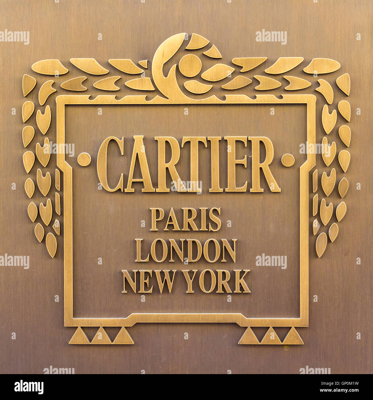 Cartier Gold Jewellery Banque d'image 