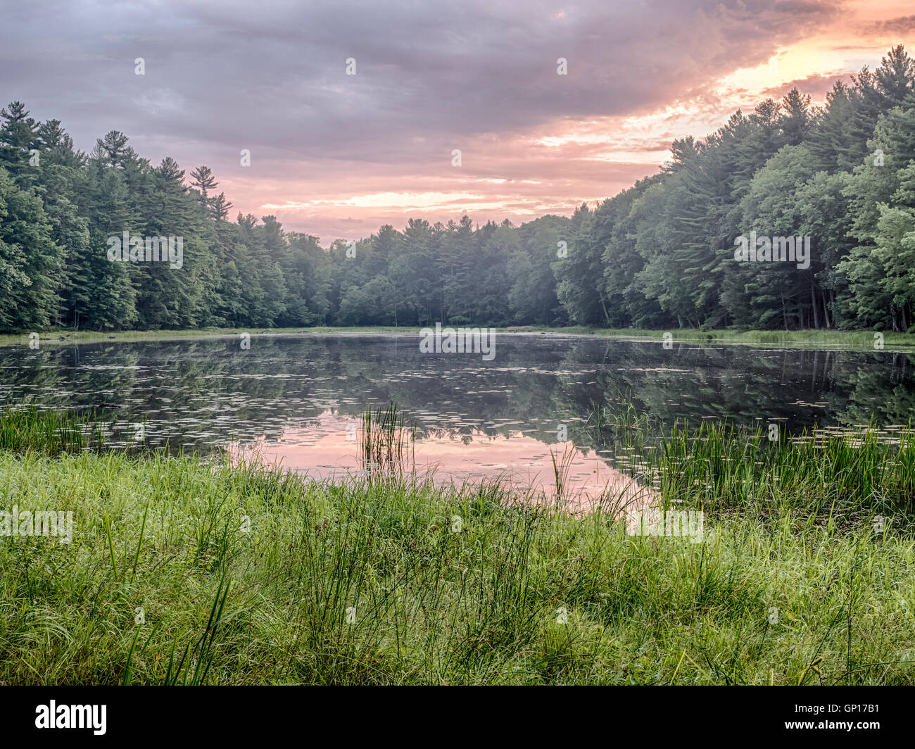 Silver Lake dans Sullivan comté des États-Unis situé dans l'état de New York Banque D'Images
