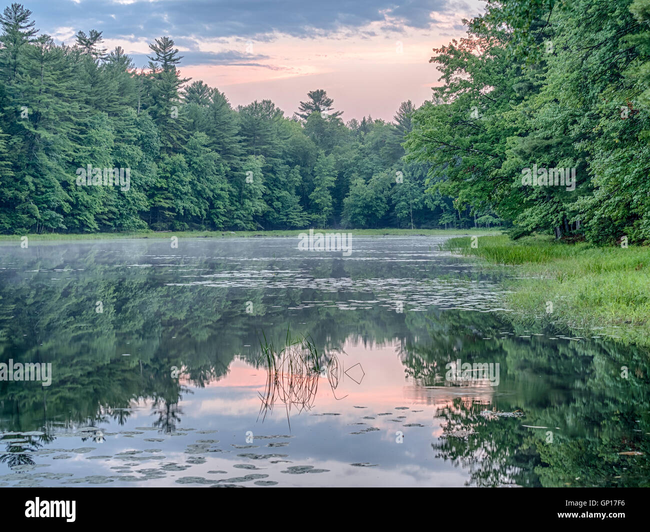 Silver Lake dans Sullivan comté des États-Unis situé dans l'état de New York Banque D'Images