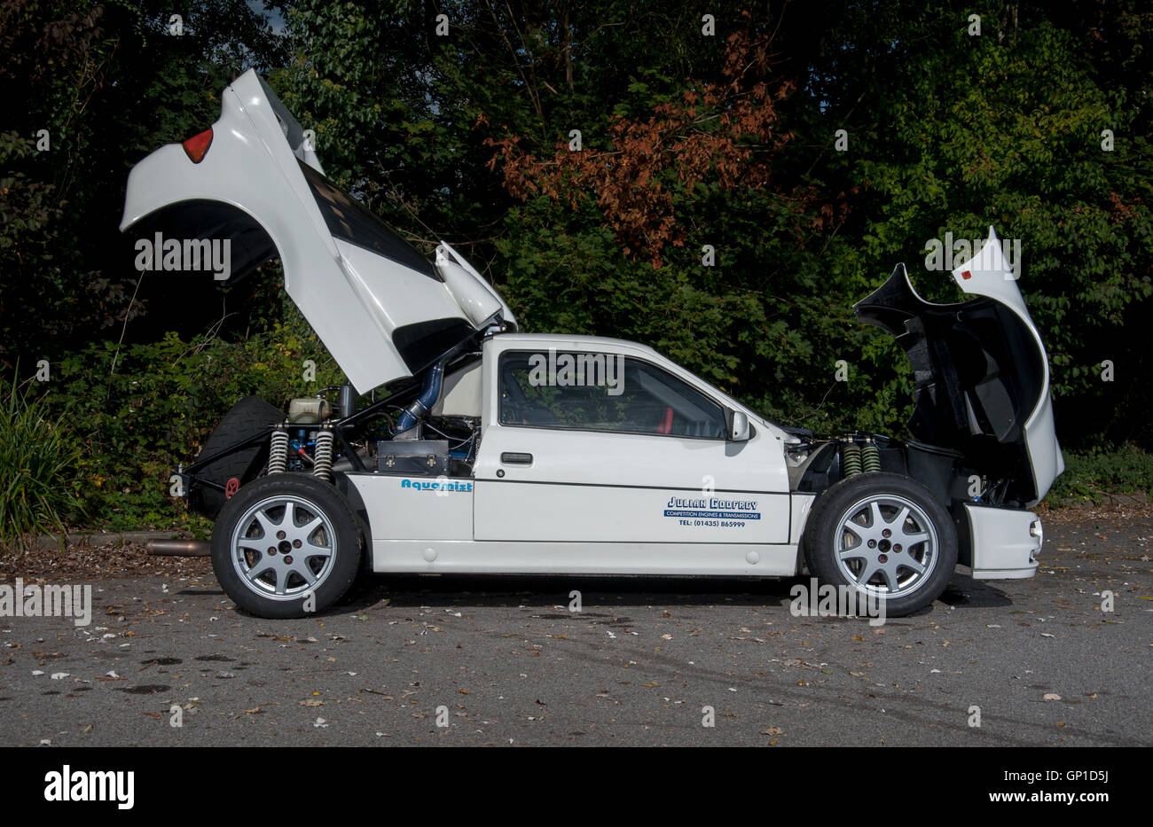 Ford RS200 voiture de rallye Groupe B Banque D'Images