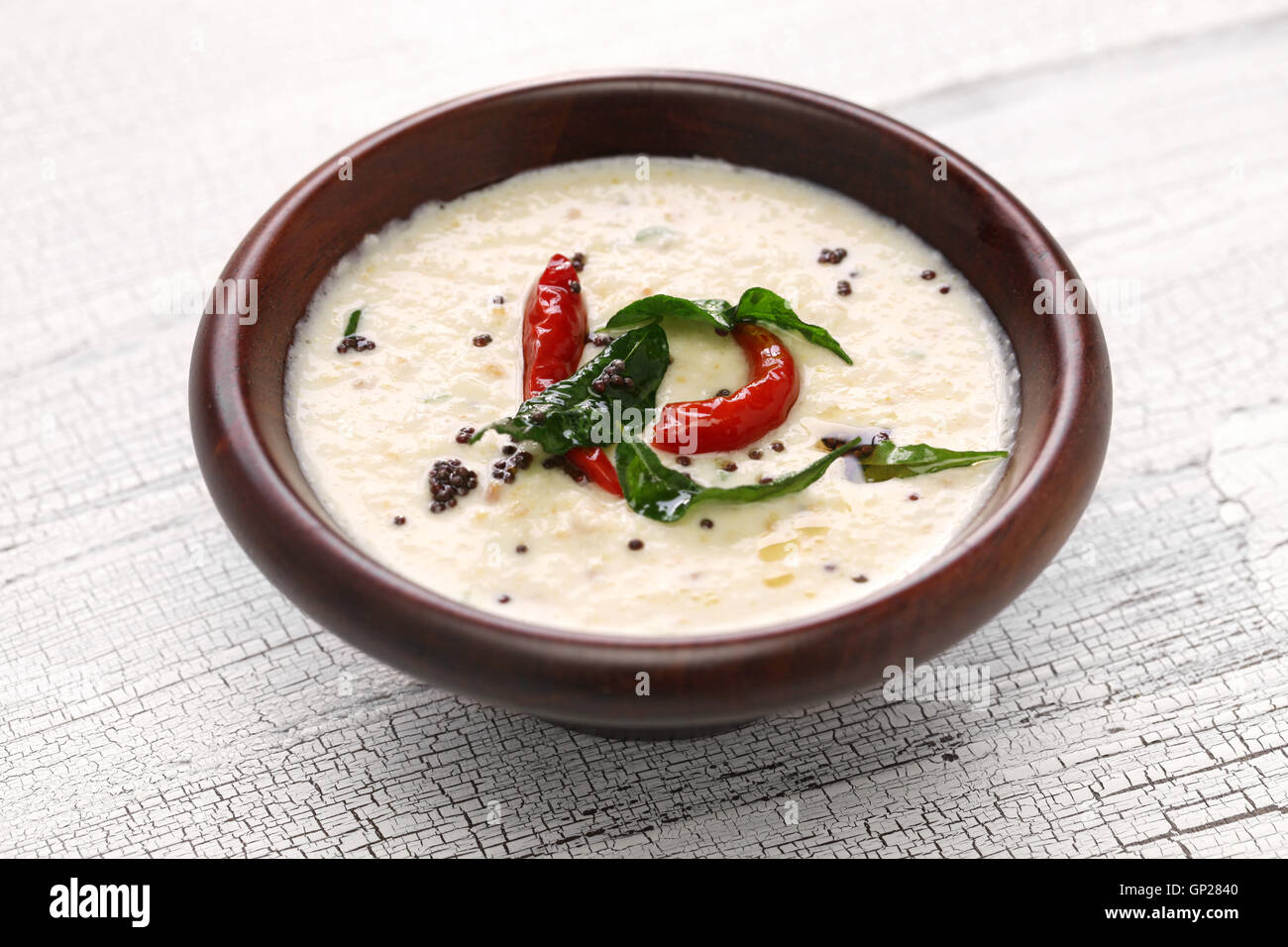 Chutney de coco fait maison, cuisine indienne Banque D'Images