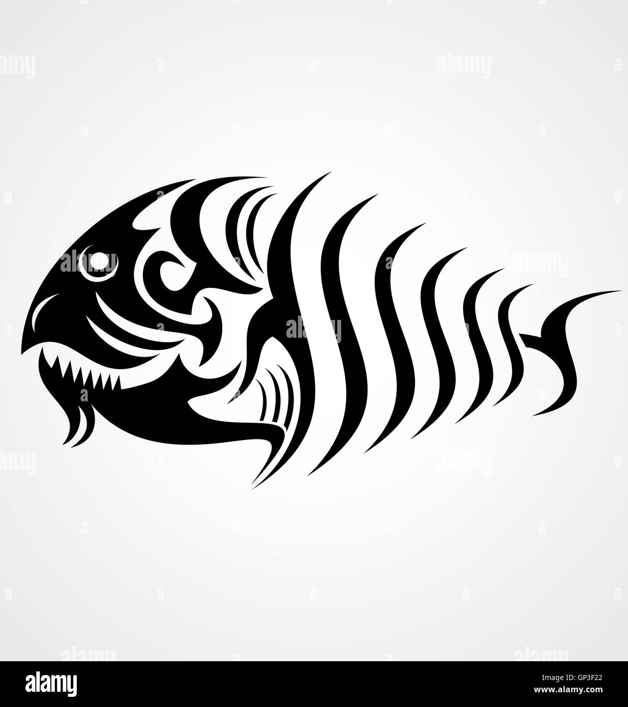 Poisson tribal Illustration de Vecteur