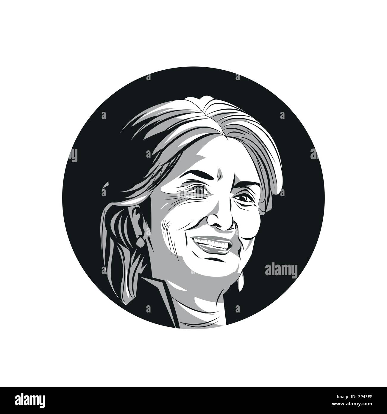 Usa élection présidentielle Hillary Clinton Illustration de Vecteur