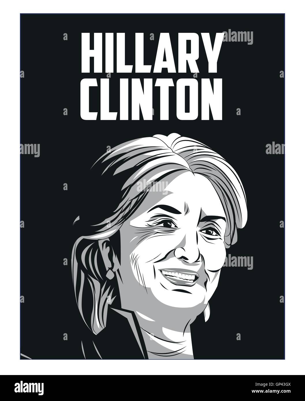 Usa élection présidentielle Hillary Clinton Illustration de Vecteur