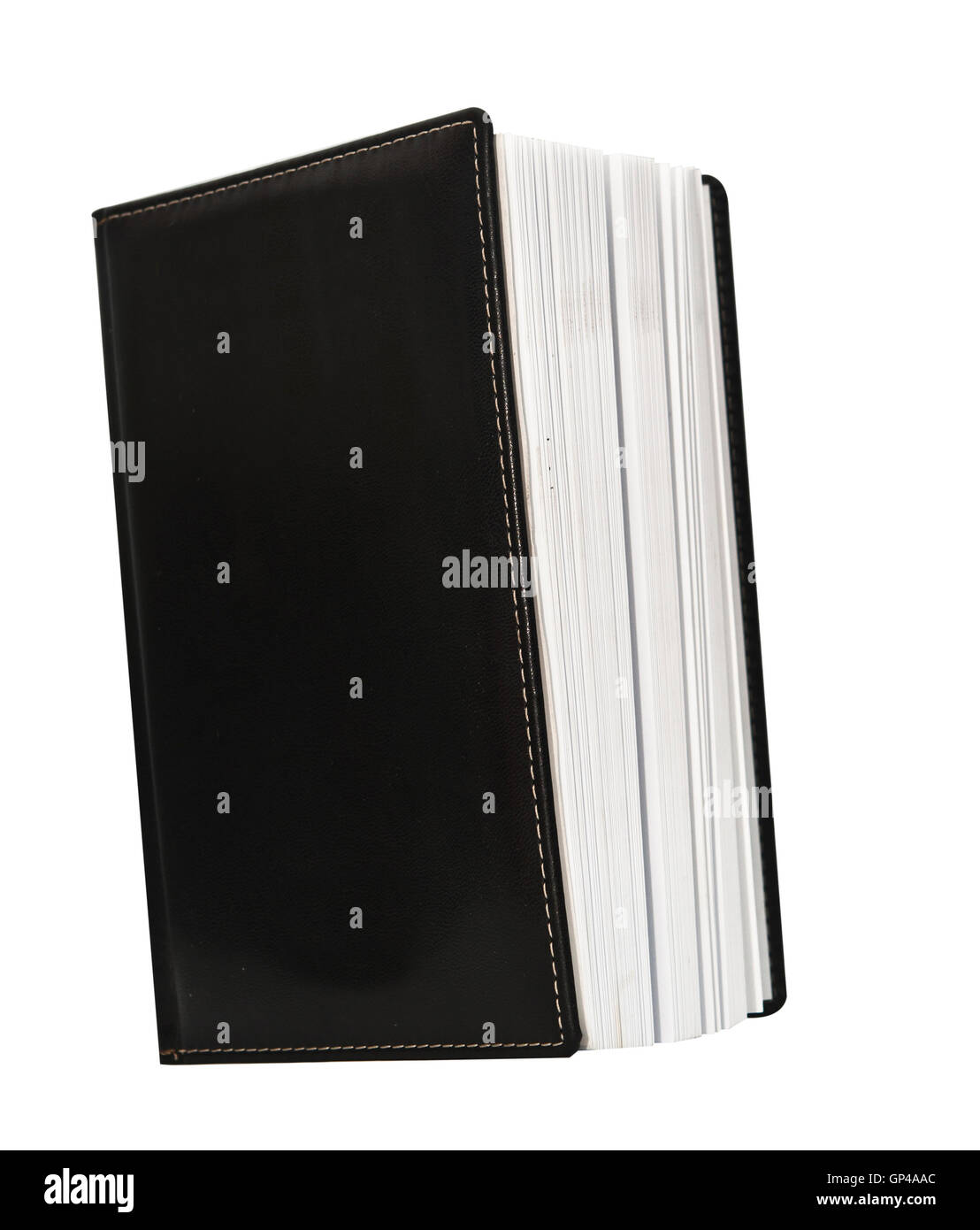 Carnet de notes noires Banque D'Images