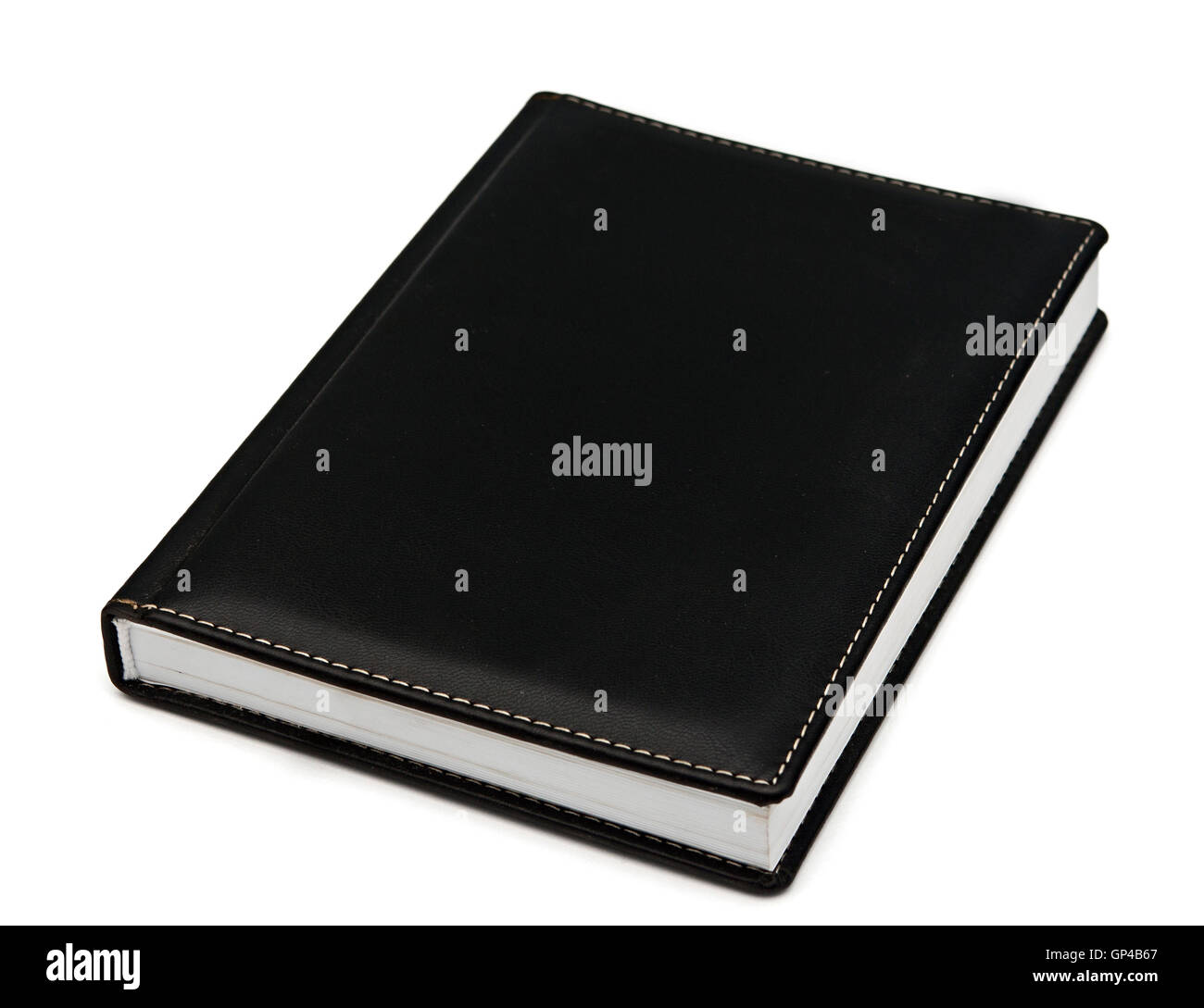 Carnet noir pente isolés Banque D'Images